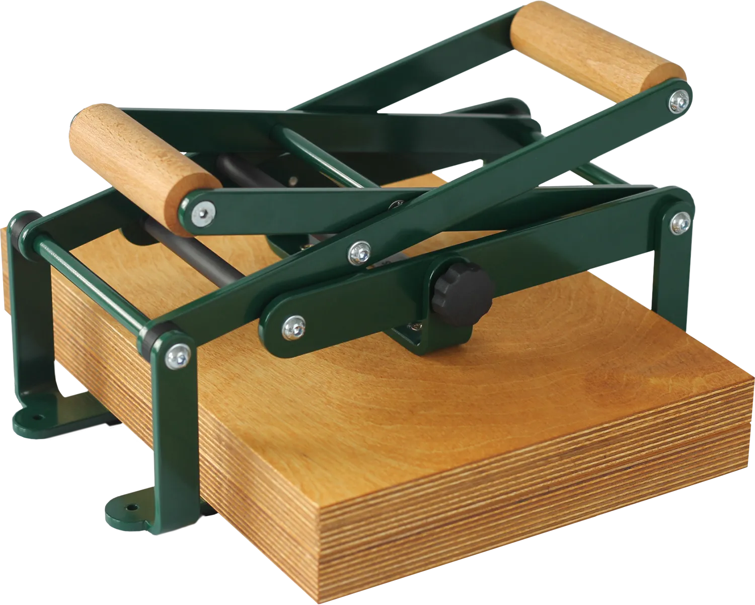 Wooden linocut printing press made with the highest quality materials on the market, two levers for each size, centering lines and other features.